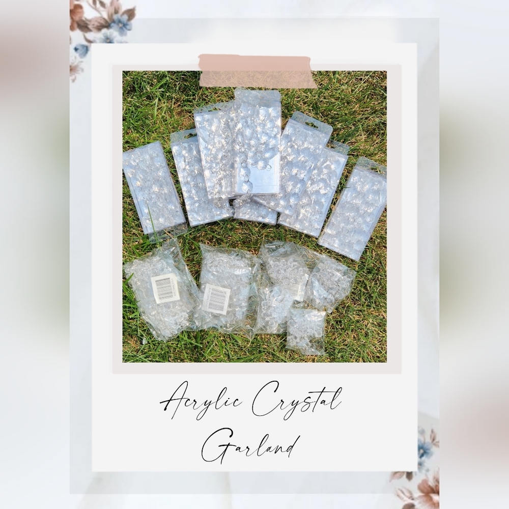 (23) Acrylic Crystal Garland Strands